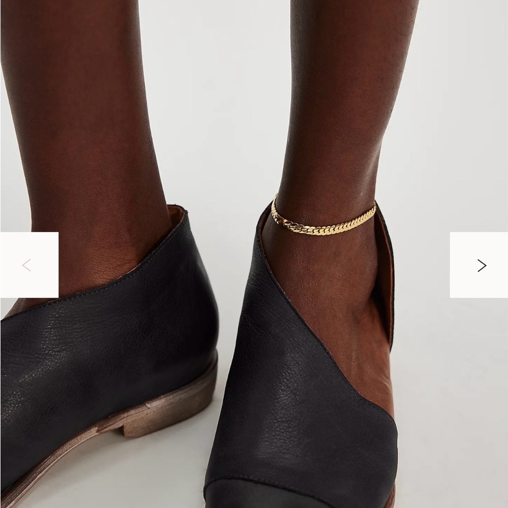 Free People Royale Black Leather Flat
